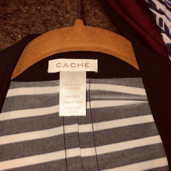 Women’s Black & White Top By Cache Size Small - Picture 5 of 5